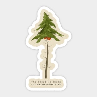 The Great Northern Canadian Palm Tree Sticker